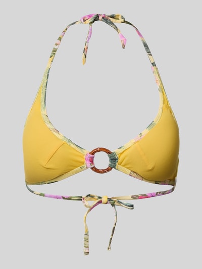 Banana Moon Bikinitop in triangelmodel, model 'Minew' Lichtgeel - 3