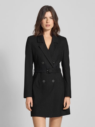 Guess Sukienka mini z kołnierzem z połami model ‘ZANITA’ Czarny 4