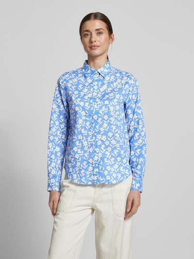 Gant Regular Fit Hemdbluse mit Manschetten Royal 4