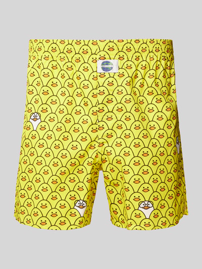 D.E.A.L Boxershorts mit Allover-Muster Modell 'Küken' GELB 1