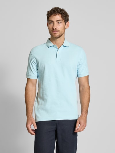 SELECTED HOMME Regular fit poloshirt van katoenmix, model 'JASON' Lichtblauw - 4