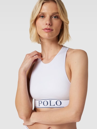 Polo Ralph Lauren Bralette mit Label-Detail Weiss 3