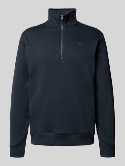 G-Star Raw Sweatshirt mit Troyer-Kragen und Logo-Stitching Marine 2