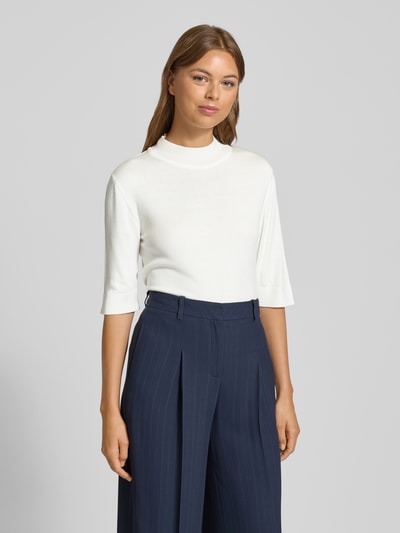 More & More Strickshirt mit Stehkragen Offwhite 4