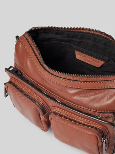LIEBESKIND BERLIN Umhängetasche aus Leder mit Logo-Detail Modell 'Maia' Cognac 3