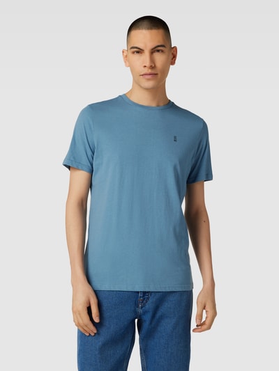 NO EXCESS T-Shirt mit Logo-Print Hellblau 4