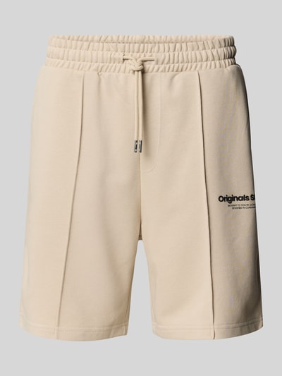 JACK & JONES Szorty z dzianiny dresowej z detalem z logo model ‘KANE’ Złamany biały 2
