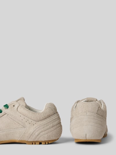 ALOHAS Sneaker aus echtem Leder mit Kontrastbesatz Hellgrau 2