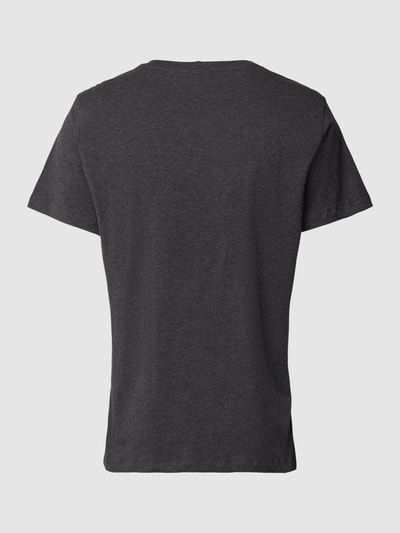 BOSS T-Shirt mit Label-Print Dunkelgrau 3