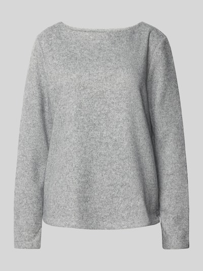 Tom Tailor Regular Fit Sweatshirt aus pflegeleichten Polyesterfasern Hellgrau Melange 2