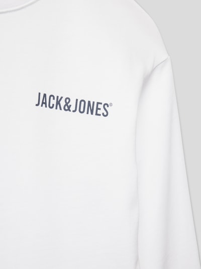 Jack & Jones Sweatshirt mit Label-Print Weiss 2