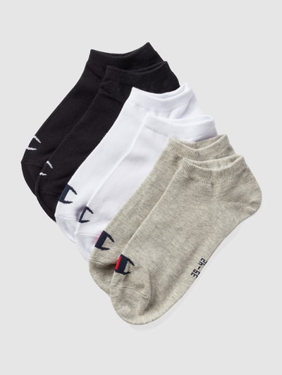 Champion Sneakersocken mit Label-Print im 6er-Pack Mittelgrau Melange 1