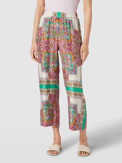 Smith and Soul Culotte aus reiner Viskose im Paisley-Design Smaragd 4