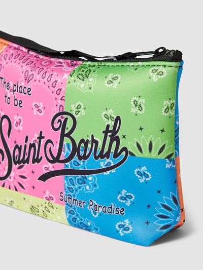 MC2 Saint Barth Toilettas met all-over motief, model 'ALINE SPONGE' Neon groen - 2