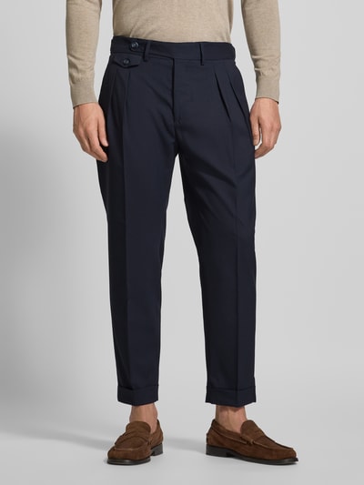 Manuel Ritz Relaxed Fit Anzughose aus Woll-Mix Marine 4