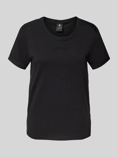 G-Star Raw T-Shirt mit Label-Stitching Black 2