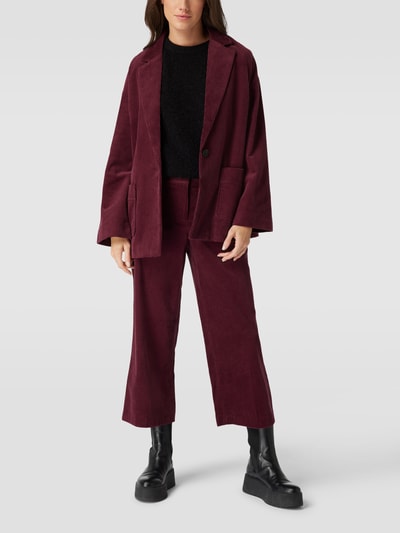 Christian Berg Woman Blazer in Ripp-Optik Bordeaux 1