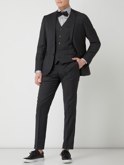 Matinique Slim Fit Anzughose mit Stretch-Anteil Modell 'Las' Anthrazit 1