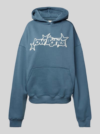 Low Lights Studios Oversized Hoodie mit Kapuze Modell 'Starlight' Jeansblau 1