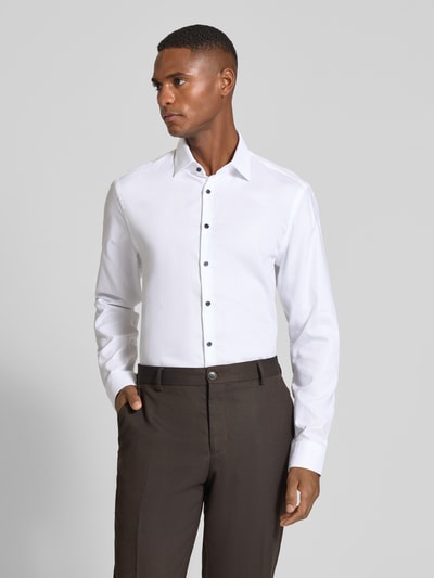 Jake*s Slim Fit Business-Hemd mit Kentkragen Weiss 4