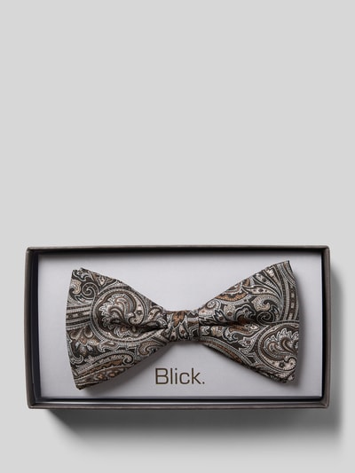 Blick Strik van zijde in all-over look, model 'Jeremy' Middenbruin - 1