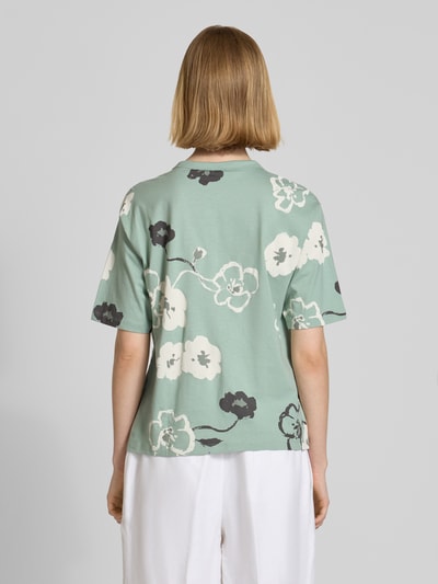 Jake*s Studio Woman T-Shirt im Allover-Look mit Rundhalsausschnitt Lind 5