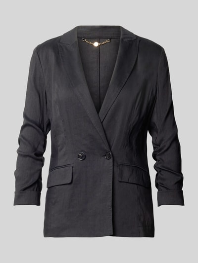 Marc Cain Leinenblazer mit Pattentaschen Black 2