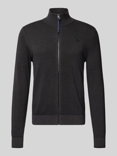 Lerros Strickjacke mit Stehkragen Anthrazit 2