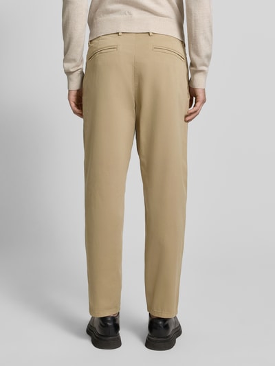 Casual Friday Tapered Fit Chino mit Gesäßtaschen Hellbraun 5