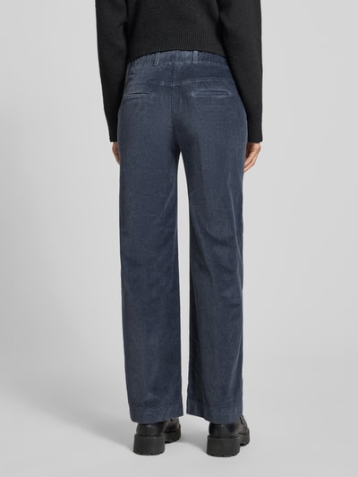 Raphaela By Brax Slim Fit Cordhose mit elastischem Bund Modell 'Pam Flared' Anthrazit 5