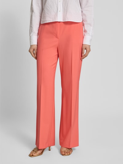 comma Spodnie w kant z mieszanki wiskozy Koralowy 4
