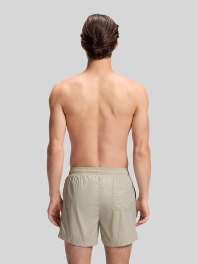 HUGO Badehose mit Tunnelzug Modell 'HAITI' Beige 4
