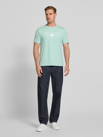 Tommy Hilfiger Regular Fit T-Shirt aus reiner Baumwolle Mint 1
