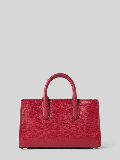 MICHAEL Michael Kors Lederen handtas met labelhanger, model 'SCARLETT' Rood - 4