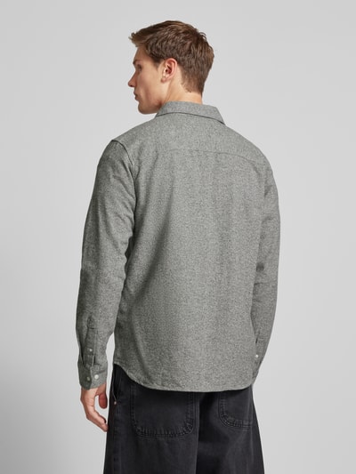 Jack & Jones Vrijetijdsoverhemd met borstzak, model 'JAMES' Lichtgrijs gemêleerd - 5