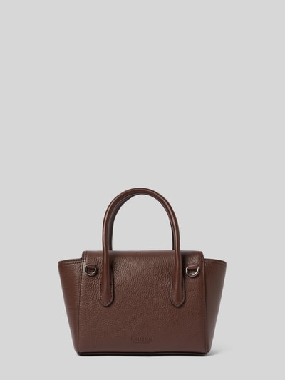 Lauren Ralph Lauren Handtasche aus Rindsleder mit Tragehenkeln Dunkelbraun 4