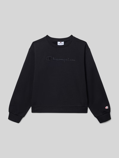 CHAMPION Bluza z wyhaftowanym logo Czarny 1