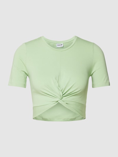 Noisy May Cropped T-Shirt mit Schleifen-Detail Mint 2