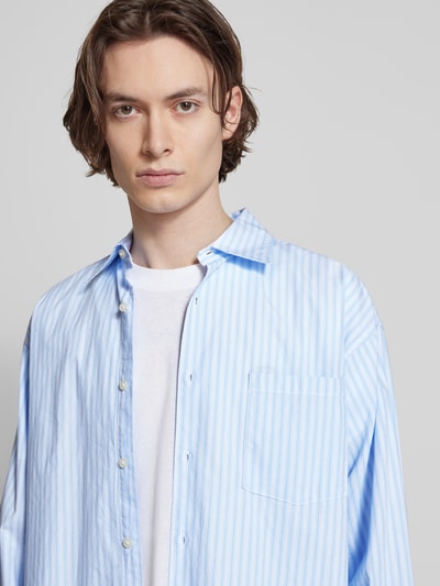 Jack & Jones Oversized vrijetijdsoverhemd met borstzak, model 'ATLAS' Lichtblauw - 3