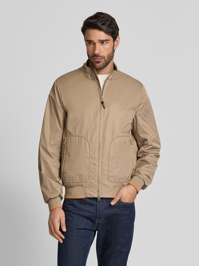 Geox Jacke mit Reißverschlusstaschen Beige 4