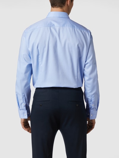 BOSS Slim fit zakelijk overhemd van katoen, model 'Isko' Bleu - 5