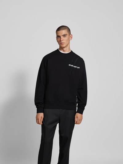 Dsquared2 Sweatshirt mit Label-Print Black 4