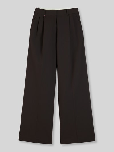 Tommy Hilfiger Wijdte broek met persplooien Donkerbruin - 2