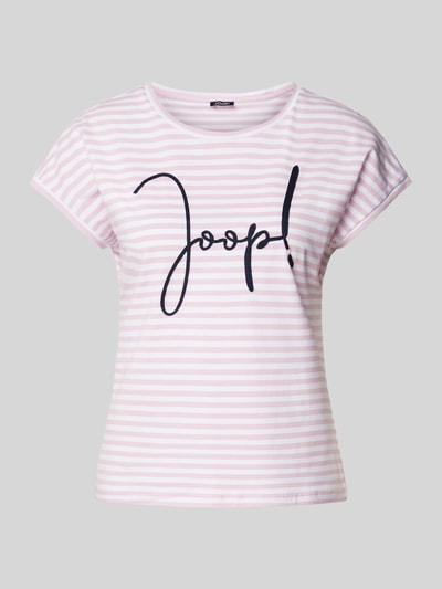 JOOP! T-Shirt mit Label-Stitching Modell 'Teri' Flieder 1