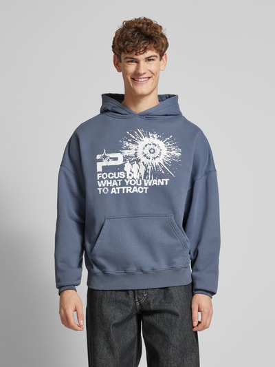 Pegador Oversized Hoodie mit Kapuze Bleu 4