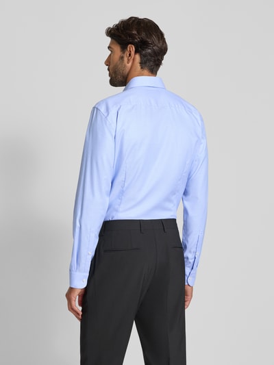Jake*s Slim Fit Business-Hemd mit Strukturmuster Bleu 5