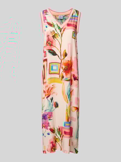 Emily Van den Bergh Midi-jurk met V-hals Rosé - 2