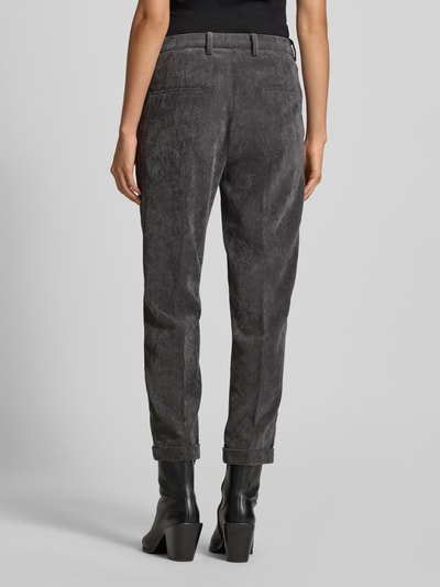 Cambio Cordhose mit Bügelfalten Modell 'KRYSTAL' Dunkelgrau 5