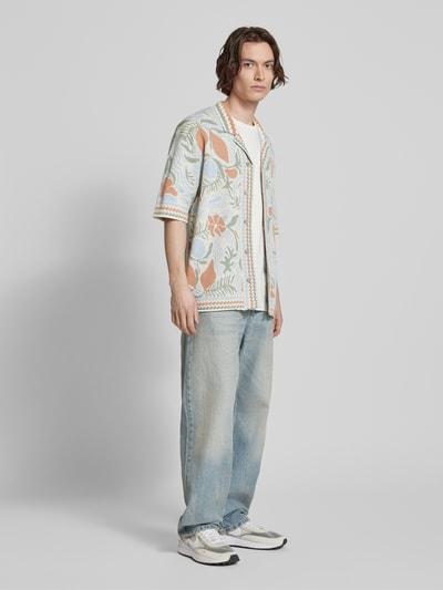 Only & Sons Relaxed Fit Freizeithemd mit Resortkragen Modell 'DUKE' Offwhite 1