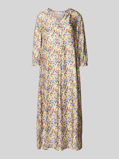 Rich & Royal Midi-jurk met V-hals Bordeaux - 2